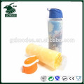 Sports glass drinking bottle with Customized silicone sleeve